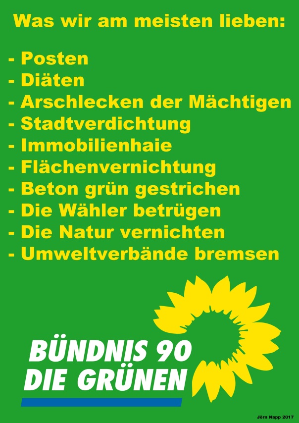 Poster Grüne Betonpartei
